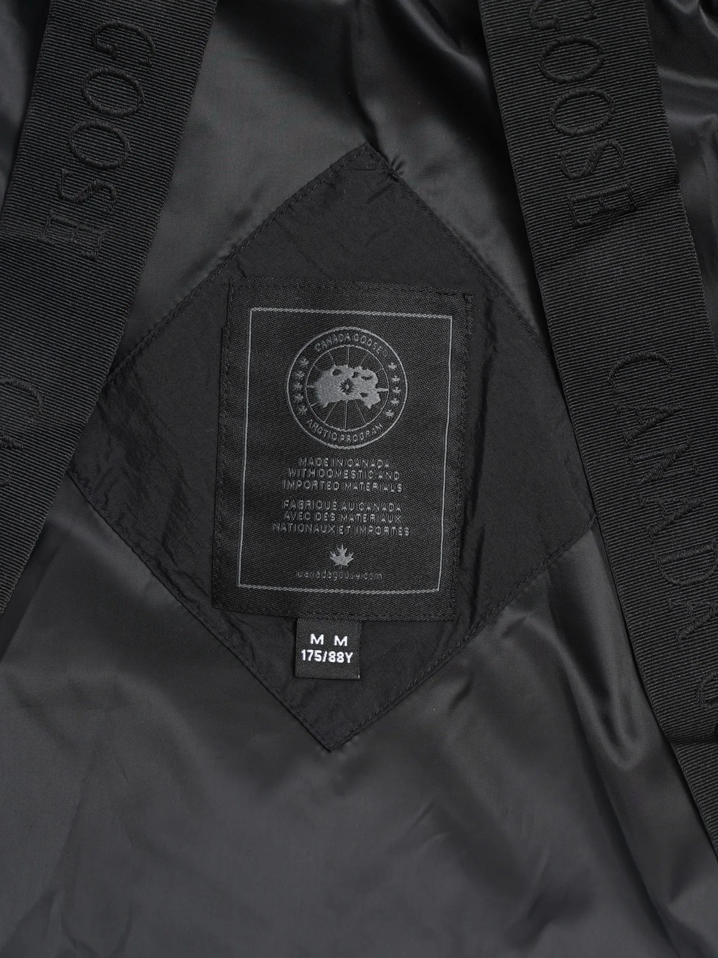 P780 CANADA GOOSE Canada Goose Lawrence Men's Down Jacket Big Goose Down Jacket Black (Black Label) 2802M